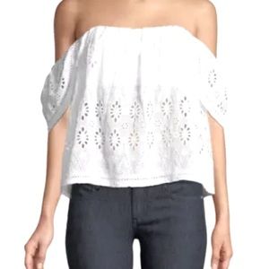 Lovers and Friends Eyelet off the shoulder top